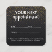 Trendy Modern Salon Appointment Reminder Card Afsprakenkaartje (Voorkant)