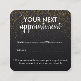 Trendy Modern Salon Appointment Reminder Card Afsprakenkaartje