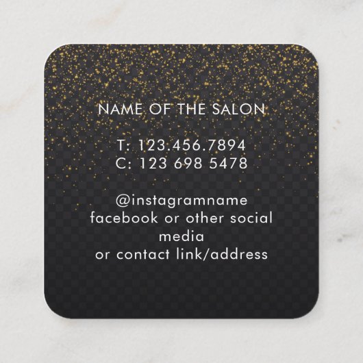 Trendy Modern Salon Appointment Reminder Card Afsprakenkaartje (Achterkant)