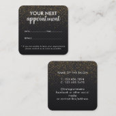 Trendy Modern Salon Appointment Reminder Card Afsprakenkaartje (Voorkant / Achterkant)