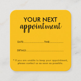 Trendy Modern Salon Appointment Reminder Card Afsprakenkaartje