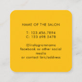 Trendy Modern Salon Appointment Reminder Card Afsprakenkaartje (Achterkant)