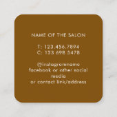Trendy Modern Salon Appointment Reminder Card Afsprakenkaartje (Achterkant)