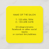 Trendy Modern Salon Appointment Reminder Card Afsprakenkaartje (Achterkant)