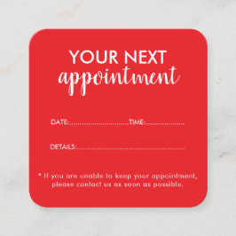 Trendy Modern Salon Appointment Reminder Card Afsprakenkaartje
