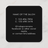 Trendy Modern Salon Appointment Reminder Card Afsprakenkaartje (Achterkant)
