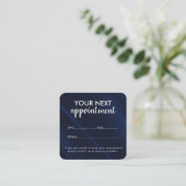 Trendy Modern Salon Appointment Reminder Card Afsprakenkaartje (Staand voorkant)