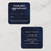 Trendy Modern Salon Appointment Reminder Card Afsprakenkaartje (Voorkant / Achterkant)