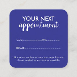 Trendy Modern Salon Appointment Reminder Card Afsprakenkaartje