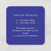 Trendy Modern Salon Appointment Reminder Card Afsprakenkaartje (Achterkant)