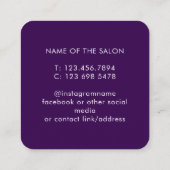 Trendy Modern Salon Appointment Reminder Card Afsprakenkaartje (Achterkant)
