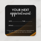 Trendy Modern Salon Appointment Reminder Card Afsprakenkaartje (Voorkant)