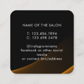 Trendy Modern Salon Appointment Reminder Card Afsprakenkaartje (Achterkant)