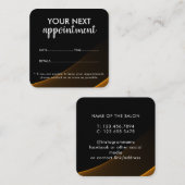 Trendy Modern Salon Appointment Reminder Card Afsprakenkaartje (Voorkant / Achterkant)