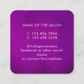 Trendy Modern Salon Appointment Reminder Card Afsprakenkaartje (Achterkant)