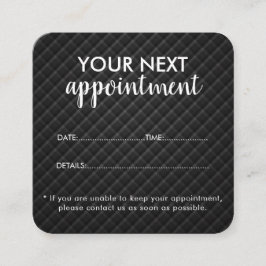 Trendy Modern Salon Appointment Reminder Card Afsprakenkaartje