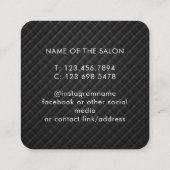 Trendy Modern Salon Appointment Reminder Card Afsprakenkaartje (Achterkant)