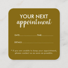 Trendy Modern Salon Appointment Reminder Card Afsprakenkaartje