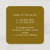 Trendy Modern Salon Appointment Reminder Card Afsprakenkaartje (Achterkant)