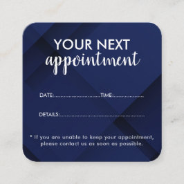 Trendy Modern Salon Appointment Reminder Card Afsprakenkaartje