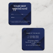 Trendy Modern Salon Appointment Reminder Card Afsprakenkaartje (Voorkant / Achterkant)