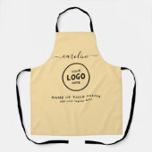  Trendy Modern Salon Logo Apron Schort (Voorkant)