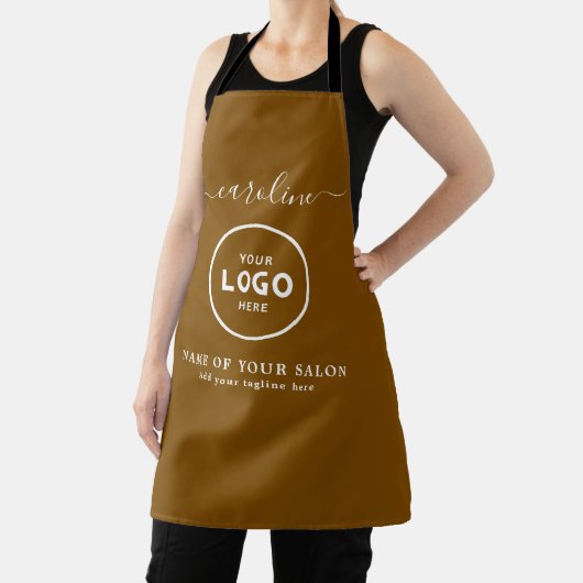 Trendy Modern Salon Logo Apron Schort (Insitu)