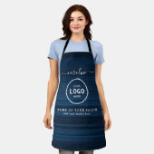 Trendy Modern Salon Logo Apron Schort (Gedragen)
