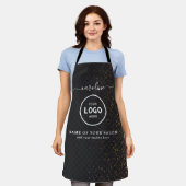  Trendy Modern Salon Logo Apron Schort (Gedragen)