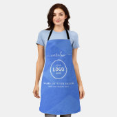 Trendy Modern Salon Logo Apron Schort (Gedragen)
