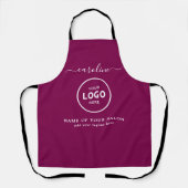  Trendy Modern Salon Logo Apron Schort (Voorkant)