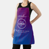 Trendy Modern Salon Logo Apron Schort (Insitu)