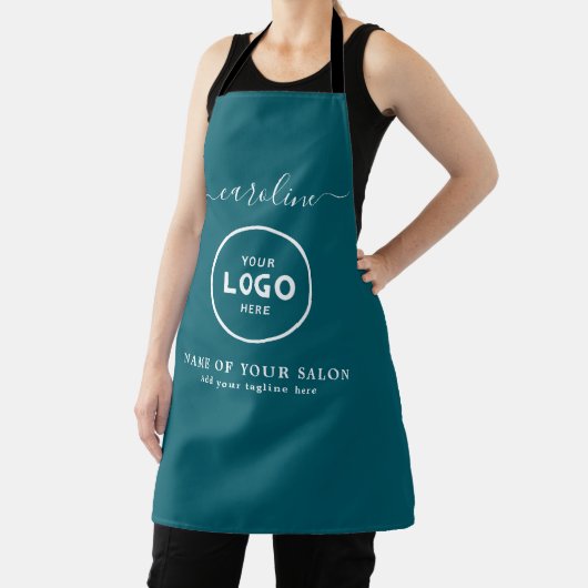  Trendy Modern Salon Logo Apron Schort (Insitu)