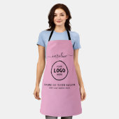  Trendy Modern Salon Logo Apron Schort (Gedragen)