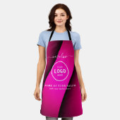 Trendy Modern Salon Logo Apron Schort (Gedragen)