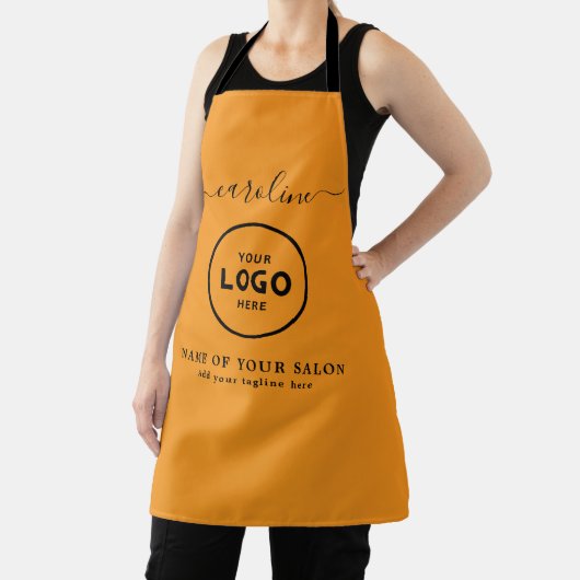  Trendy Modern Salon Logo Apron Schort (Insitu)