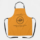  Trendy Modern Salon Logo Apron Schort (Voorkant)