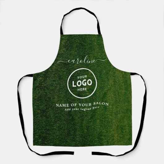  Trendy Modern Salon Logo Apron Schort (Voorkant)