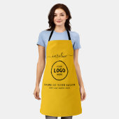  Trendy Modern Salon Logo Apron Schort (Gedragen)