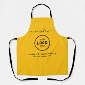  Trendy Modern Salon Logo Apron Schort (Voorkant)