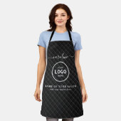  Trendy Modern Salon Logo Apron Schort (Gedragen)