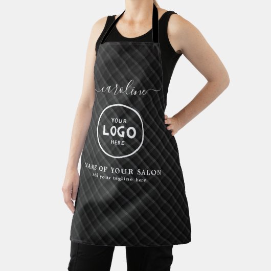 Trendy Modern Salon Logo Apron Schort (Insitu)