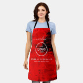  Trendy Modern Salon Logo Apron Schort (Gedragen)