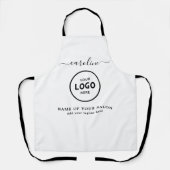  Trendy Modern Salon Logo Apron Schort (Voorkant)