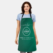  Trendy Modern Salon Logo Apron Schort (Gedragen)