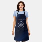  Trendy Modern Salon Logo Apron Schort (Gedragen)
