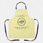Trendy Modern Salon Logo Apron Schort (Voorkant)