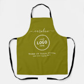  Trendy Modern Salon Logo Apron Schort (Voorkant)