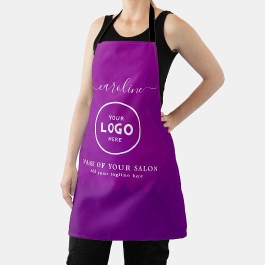 Trendy Modern Salon Logo Apron Schort (Insitu)