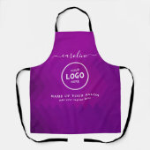  Trendy Modern Salon Logo Apron Schort (Voorkant)